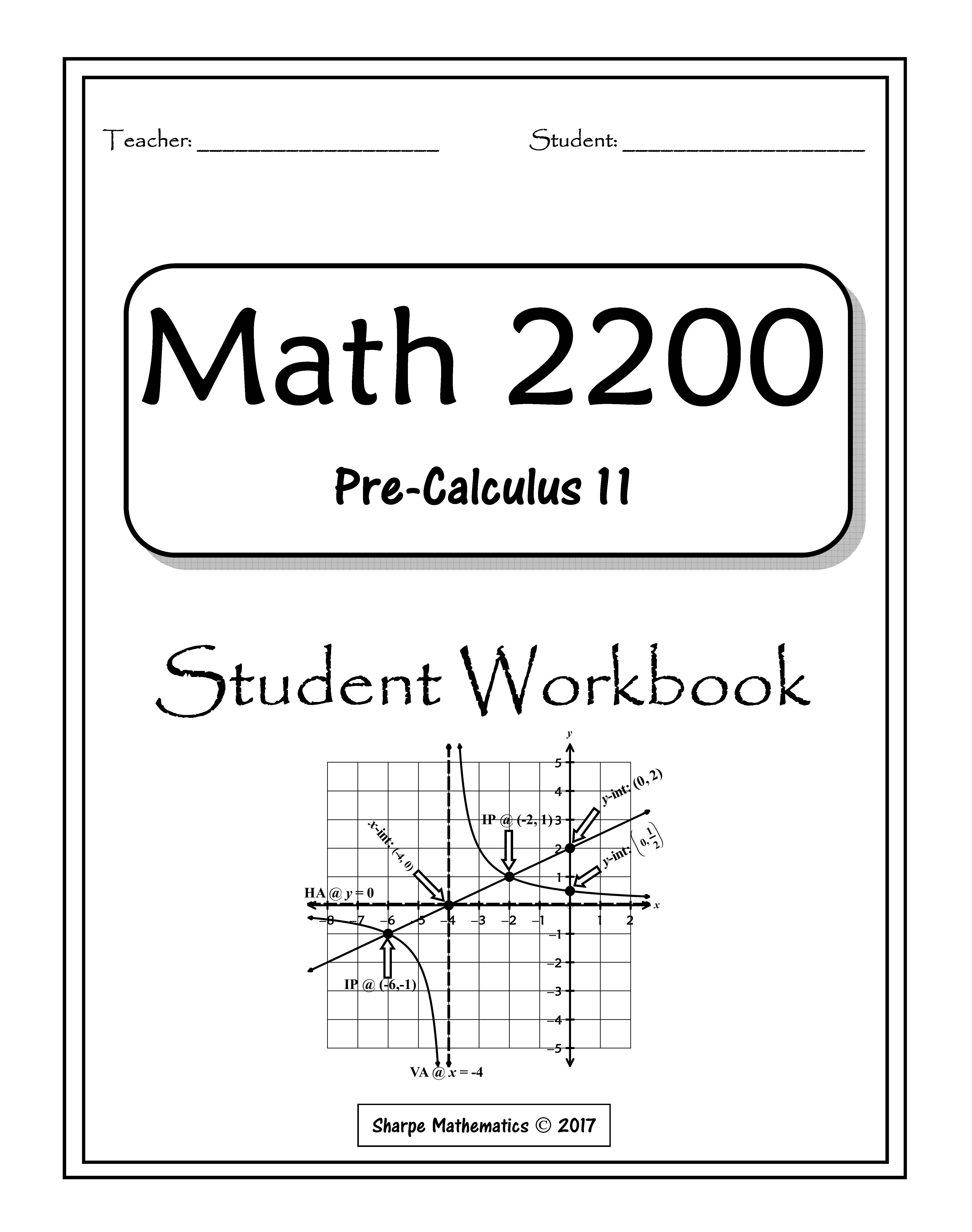 Math 2200 workbook